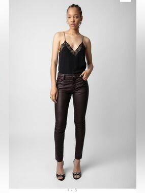H&M Faux Leather Black Pants